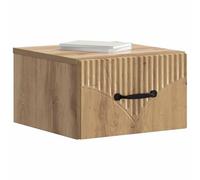 vidaXL Comodino da parete con cassetto, 2 pezzi, rovere artigianale, mobili moderni per camera da letto, tavolino compatto con cassetto, tavolo portaoggetti e organizer funzionale per gli ospiti