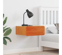 vidaXL Comodino da Parete con cassetto Cera marrone 39 x 34 x 16.5 cm