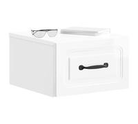vidaXL Comodino da parete con cassetto lucido, 34,5 x 33 x 20 cm