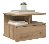 vidaXL Comodino flottante rovere artigianale 40 x 31 x 27 cm