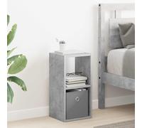 vidaXL Comodino grigio cemento 25,5 x 22 x 49,5 cm legno lavorato, comodino rettangolare, design moderno, materiale resistente, spazio sufficiente per tutti i tuoi oggetti e decorazioni