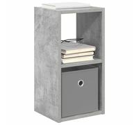 vidaXL Comodino grigio cemento 25,5 x 22 x 49,5 cm legno lavorato, comodino rettangolare, design moderno, materiale resistente, spazio sufficiente per tutti i tuoi oggetti e decorazioni