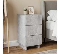 vidaXL Armadio da Notte Grigio Cemento 33,5 x 34,5 x 60 cm