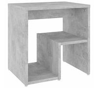 vidaXL Comodino Grigio Cemento 40x30x40 cm in Legno Multistrato
