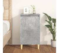 vidaXL Comodino Grigio Cemento 40x35x70 cm in Legno Multistrato