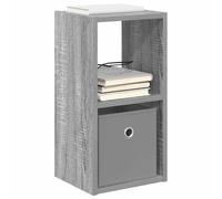 vidaXL Comodino grigio Sonoma 25,5 x 22 x 49,5 cm in legno lavorato, comodino rettangolare, design moderno, materiale resistente, spazio sufficiente per tutti i tuoi oggetti e decorazioni