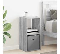 vidaXL Comodino grigio Sonoma 30,5 x 27 x 59,5 cm in legno lavorato, comodino rettangolare, design moderno, materiale resistente, spazio sufficiente per tutti i tuoi oggetti e decorazioni