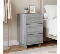 vidaXL Armadio da Notte Sonoma grigio 33,5 x 34,5 x 60 cm