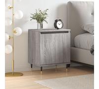 vidaXL Comodino Grigio Sonoma 40x30x50 cm in Legno Multistrato