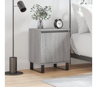vidaXL Comodino Grigio Sonoma 40x30x50 cm in Legno Multistrato