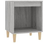 vidaXL Comodino Grigio Sonoma 40x35x50 cm