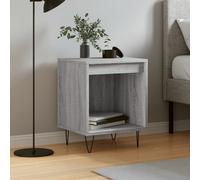 vidaXL Comodino Grigio Sonoma 40x35x50 cm in Legno Multistrato
