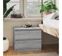 vidaXL Comodino Grigio Sonoma 50x39x43,5 cm in Legno Multistrato