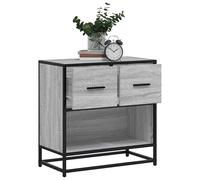 vidaXL Comodino Grigio Sonoma 60x31x60 cm Legno Multistrato e Metallo
