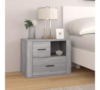 vidaXL Comodino Grigio Sonoma 60x36x45 cm in Legno Multistrato