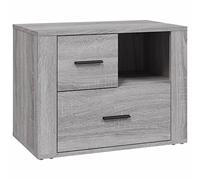 vidaXL Comodino Grigio Sonoma 60x36x45 cm in Legno Multistrato