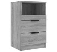 vidaXL Comodino Grigio Sonoma in Legno Multistrato