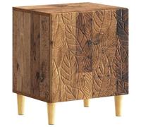 vidaXL Comodino in legno anticato, 43 x 34,5 x 50 cm, rettangolare, design semplice, spazioso, accessorio pratico per il vostro soggiorno e camera da letto