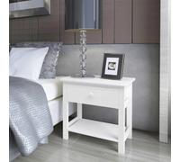 vidaXL Comodino in Legno Bianco