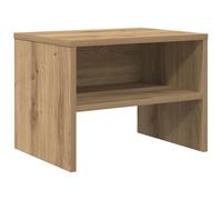 vidaXL Comodino in Legno di Quercia di con Superficie Testurizzata - 40 x 30 x 30 cm, Perfetto per Interni, Stile Rustico, Mobile Notturno con Ripiani in Legno per la Camera da Letto