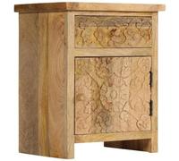 VIDAXL - Comodino in Legno Massello di Mango 40x30x50 cm