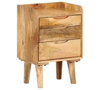 vidaXL Comodino in Legno Massello di Mango 40x30x59,5 cm