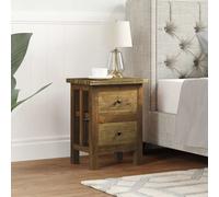 vidaXL Comodino in Legno Massello di Acacia 40x30x51 cm Cassettiera Cassetti