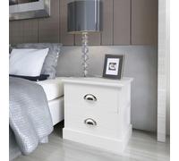 vidaXL Comodino In Stile Francese Bianco