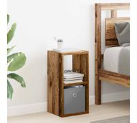 vidaXL Comodino con cassetto in legno antico, 25,5 x 22 x 49,5 cm legno lavorato, comodino rettangolare, design moderno, materiale resistente, spazio sufficiente per tutti i tuoi oggetti e decorazioni