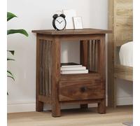 vidaXL Comodino Marrone 30 x 30 x 47 cm Legno Recuperato Massello