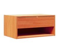 vidaXL Comodino Marrone Cera in Legno Massello di Pino 50 x 32,5 x 24 cm di È Un Comodino Tradizionale per la Camera da Letto con Un ripiano e Un cassetto. Questo Mobile Compatto è Perfetto per RIS