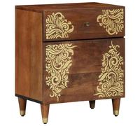 vidaXL Comodino Marrone miele Legno massello 50 x 33 x 60 cm Durevole