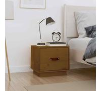 vidaXL Comodino Miele 40x34x35 cm in Legno Massello di Pino