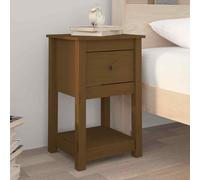 vidaXL Comodino Miele 40x35x61,5 cm in Legno Massello di Pino