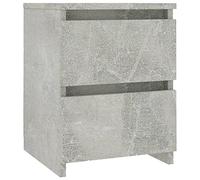 vidaXL Comodino Moderno Elegante Robusto con Cassetti Portaoggetti Armadietto Comò Cassettiera Versatile Grigio Cemento 30x30x40 cm in Truciolato