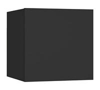 vidaXL Comodino Nero in legno multistrato 30,5x30x30 cm