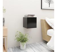 VIDAXL - Comodino Nero 30,5x30x30 cm in Legno Multistrato - SPEDIZIONE GRATUITA