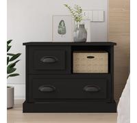 vidaXL Comodino Nero 60x39x45 cm