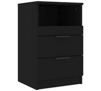 VIDAXL - Comodino Nero In Legno Multistrato