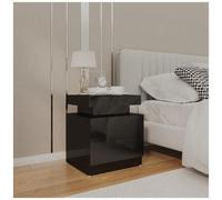 VIDAXL - Comodino Nero Lucido 45x35x52 cm in Legno Multistrato