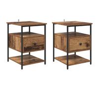 vidaXL Comodino Notte per la Camera da Letto - Mobile Contemporaneo e Compatto, Organizer Moderno per la Tua Casa