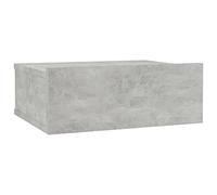 vidaXL Comodino Pensile Compatto Robusto Classico Elegante Decorativo Pratico Tavolino Notte Mobiletto Armadietto Grigio Cemento in Truciolato Premium