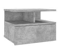 vidaXL Comodino Pensile con Cassetto e Scomparti Aperti Compatto Elegante Moderno Robusto Armadietto Sospeso Grigio Cemento 40x31x27 cm in Truciolato