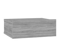 vidaXL Comodino Pensile Grigio Sonoma 40x30x15cm in Legno Multistrato