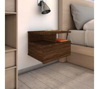 vidaXL Comodino Pensile Rovere Marrone 40x31x27cm in Legno Multistrato