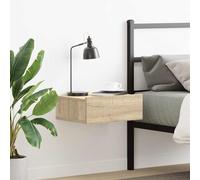 vidaXL Comodino Pensile Rovere Sonoma 40x30x15 cm in Legno Multistrato