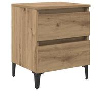 vidaXL Comodino Quercia Artigianale 40x35x50 cm Legno Ingegnerizzato