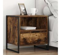 vidaXL Comodino Quercia Fumosa 50 x 39,5 x 50 cm Legno multistrato