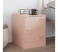 vidaXL Comodino Rosa 34,5x39x44 cm in Acciaio