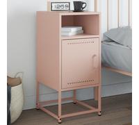 vidaXL Comodino Rosa 36x39x78 cm in Acciaio